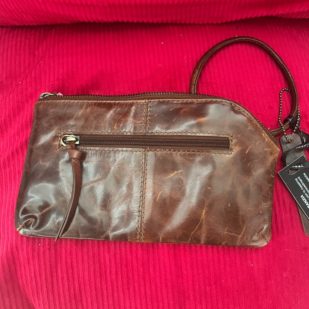Nino BOSSI Brown Leather Clutch